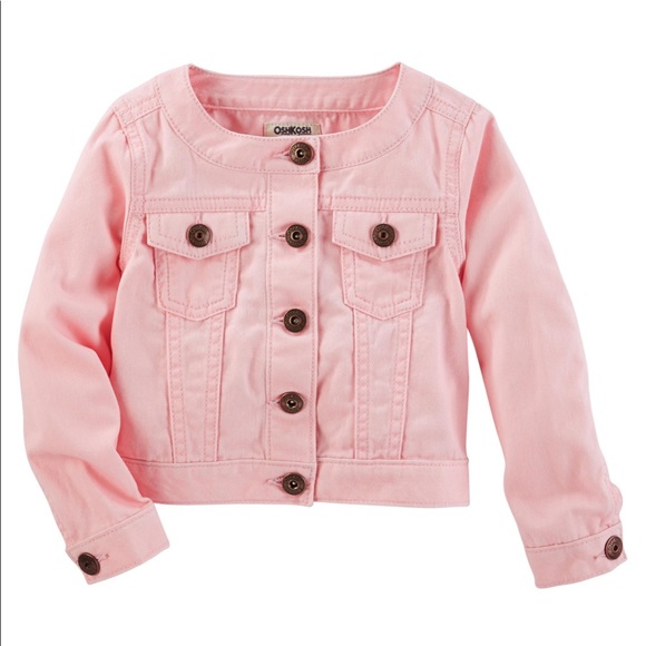 baby girl pink denim jacket